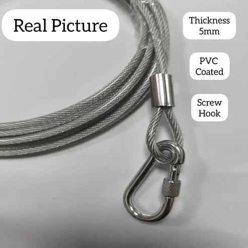 Premium Stainless Steel PVC Coated Clothesline – Heavy-Duty Rust-Resistant Drying Wire